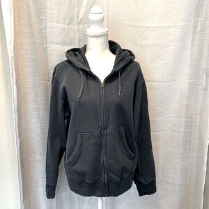 Uniqlo Unisex Full Zip Hoodie Size Medium Color Blue